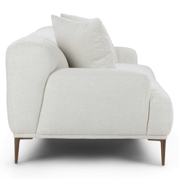 5 Star Hotel Luxury Modular Linen Fabric White Sectional Sofa For Room