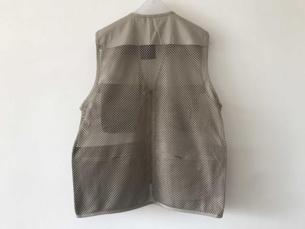 vest, waistcoat, net vest, mens vest, fishing vest, 100% cotton, S-3XL, beige