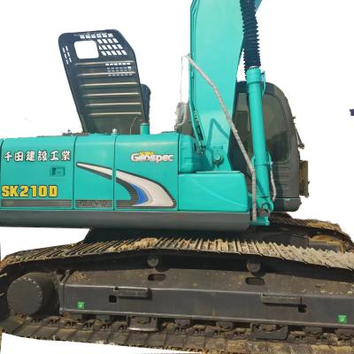 Operating Weight 21200 Used Kobelco SK210 SK200 Medium Crawler 21ton Digger Excavator