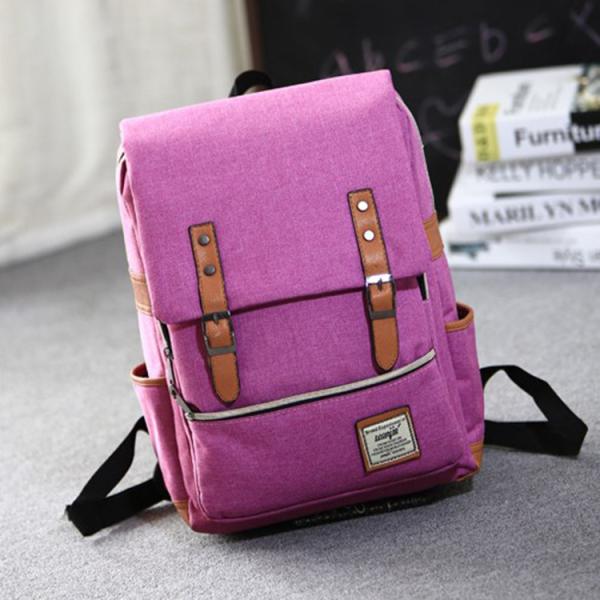 New design 2018 wholesale student laptop backpack popular canvas student backpack bag