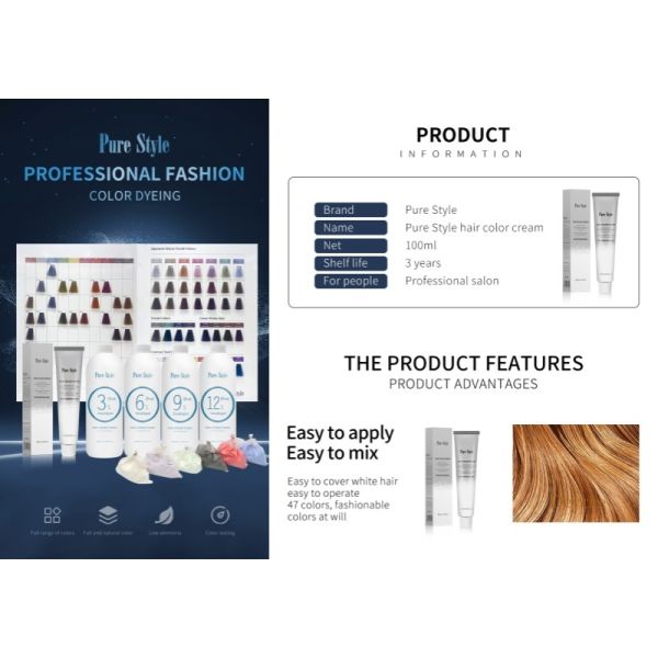 Hair Dye Factory Permanent Hair Color Cream OEM Wholesale Organic Hair Color Premium Salon Quality