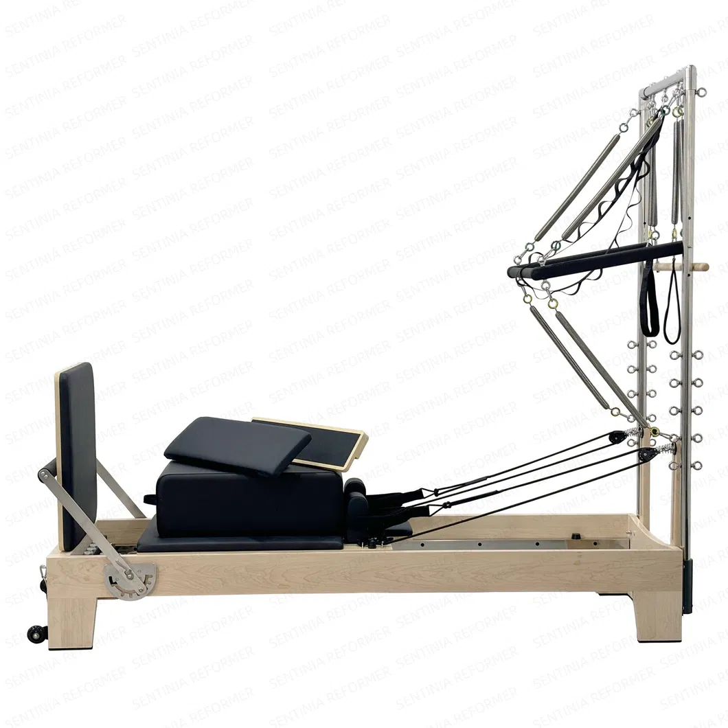 Maple Wood Compact Pilates Equipment Exercise Bench Multifunctional