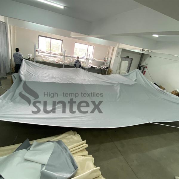 PU Coated Fiberglass for EV CAR FIRE BLANKET fire blankets suitable for high temperature and electric resistance