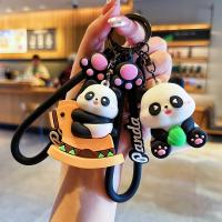 30g Légère Cute Cartoon Panda porte-clés Pendentif pour les sacs à main des enfants Cadeaux de Noël