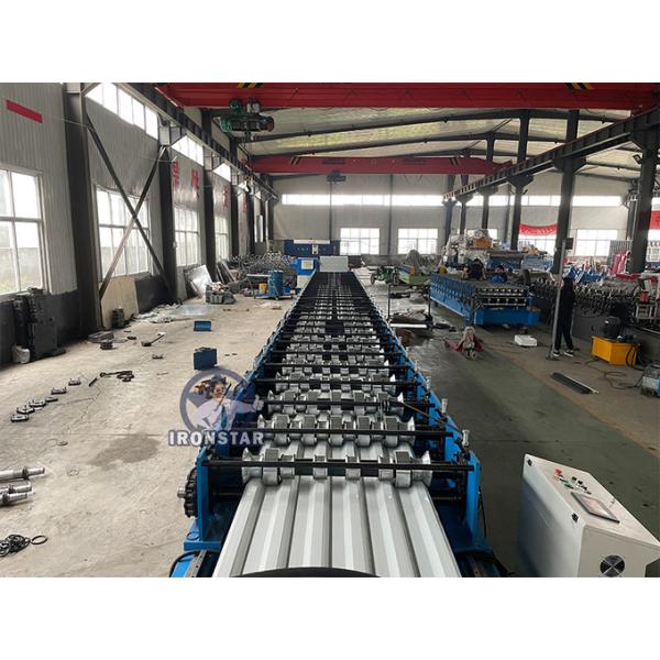 Tracking cutting trapezoidal roofing sheet roll forming machine for Saudi Arabia