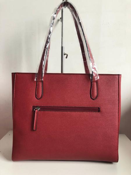 Women Handbag Designer Red Color Ladies Leather Tote Bag