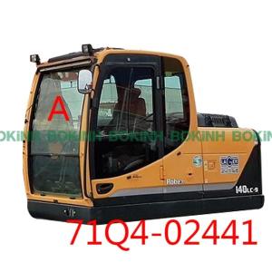 para-brisa de Cab Glass Front Upper Position A da máquina escavadora de 71Q4