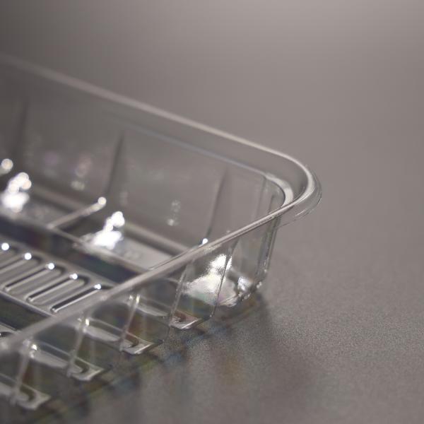 Plastic PET Food Tray Bpa Free Eco Friendly Vegetable Packing Tray For Food