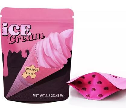 Custom Logo Standu up Plastic packaging proof zipper mylar pouch