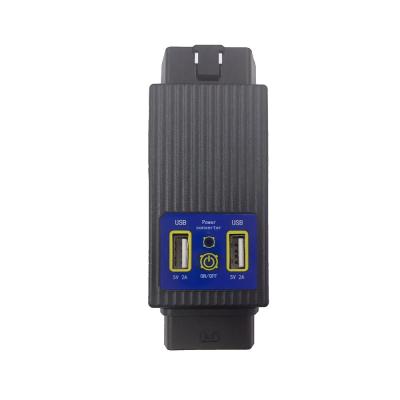 Auto homem do conversor de poder do carro Obd2 16 Pin Connector Adapter Obd Housing à fêmea + ao 2USB
