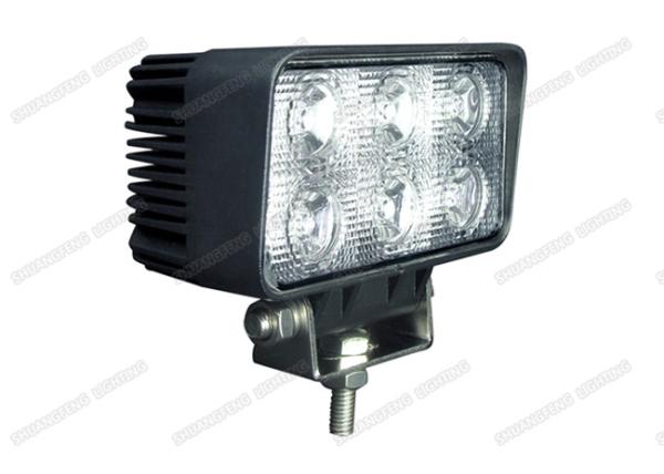 Stainless Steel LED Truck Work Lights 18W 3 Pcs * 6w 6000K IP67 For Rescue Vehicles