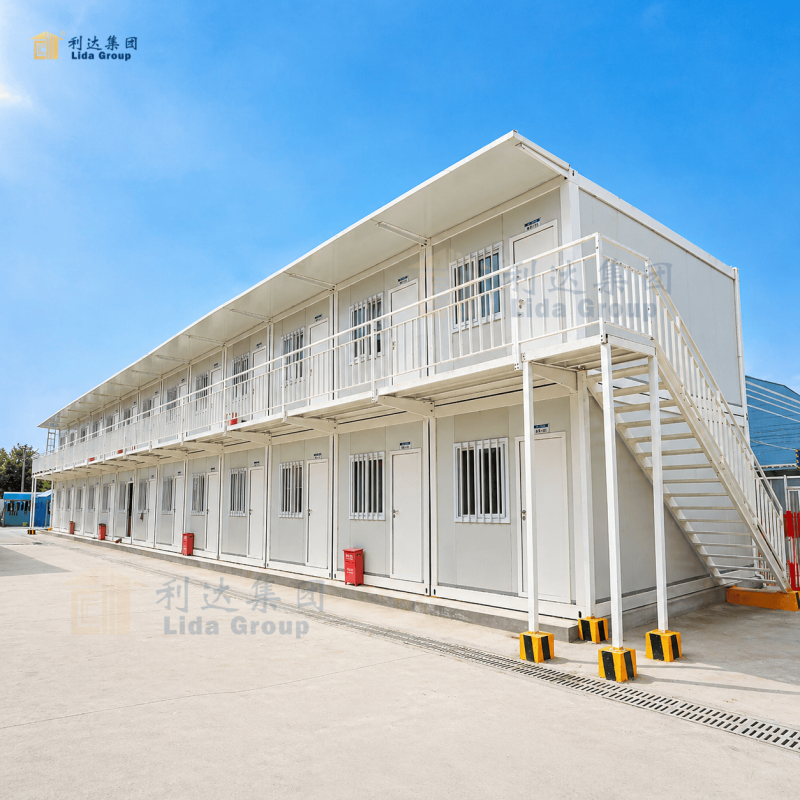 Earthquake Resistant Soundproof Heat Insulated Folding Container House Modular Office Solution