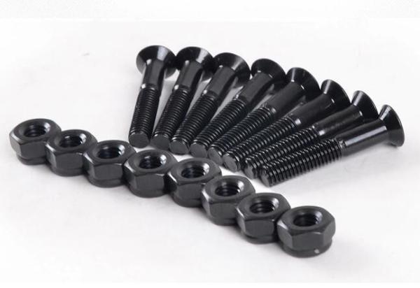 Black Hex Head Bolt 29mm Skateboard Hardware Bolts Screws With High Precision