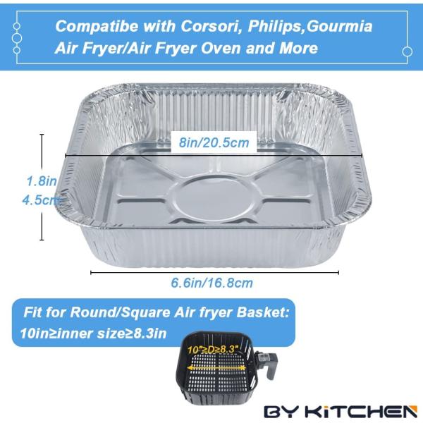 Customized Request Accepted 1350ml Disposable Aluminum Foil Container for Food Packaging