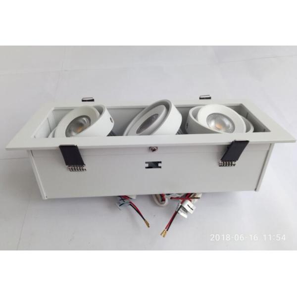 3x7W COB Recessed Commercial Led Downlights 3 Heads For Jewelry Store