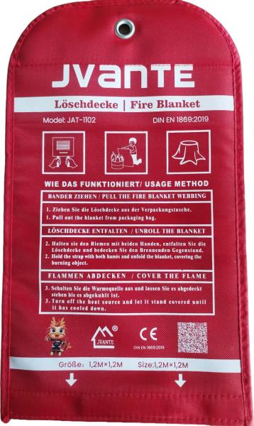 100% Fiberglass Fire Blanket Good Helper For Home Kitchen Fire Fighting