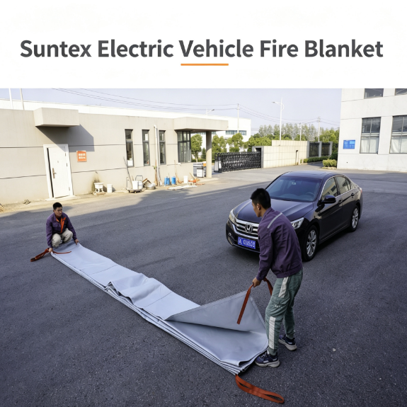 Suntex Electric Vehicle Fire Blanket Car Fire Blanket Manufacturer