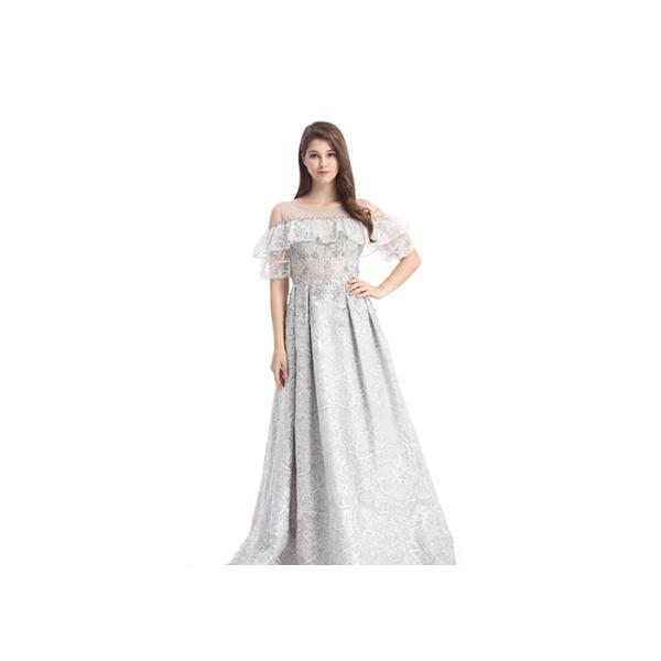 Elegant White Ladies Off Shoulder V Neck Wedding Dress Fully Lined Custom Size