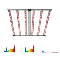 Lumières de croissance LED à double canal de 700 W Hydroponique à spectre complet IR Lumière de croissance LED 6 bar