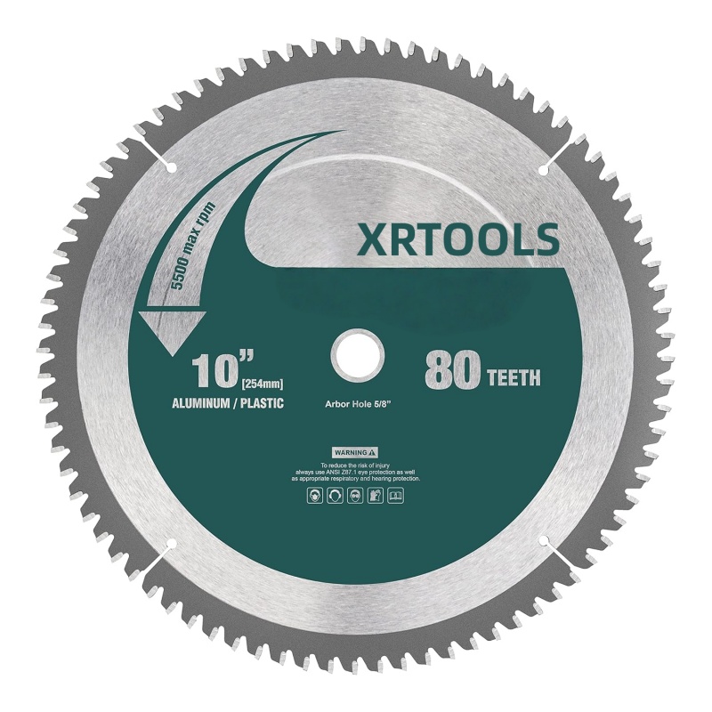Industrial 10-Inch TCT Circular Saw Blade | 254mm 80T TCG Aluminum & Plastic Cutter