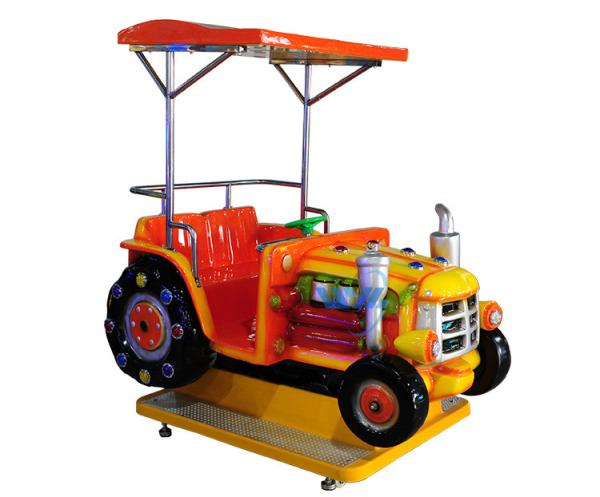 MP3 Fun Carousel Kiddie Ride , Coin Op Kiddie Rides With Custom Sticker