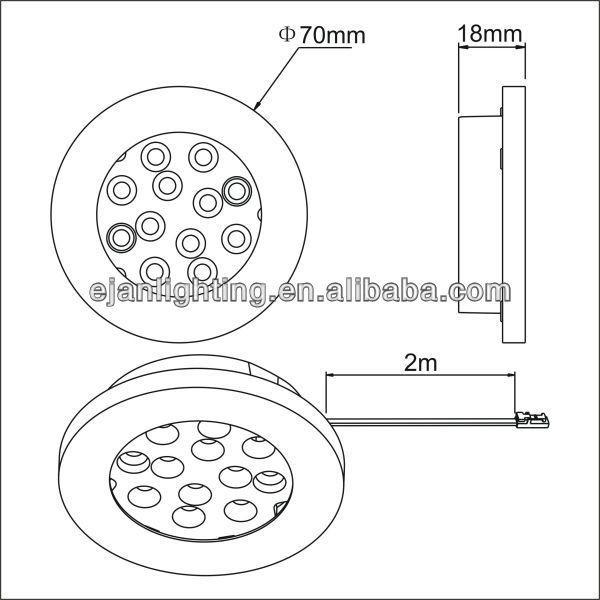 DC 12V UM ILLUMIR LED Rétrécissement à basse lumière pour la cuisine haute puissance sous la lumière du cabinet