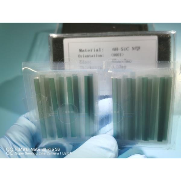 5x40mm подгонянные обломоки субстратов вафель 4H-N Sic sic Кристл формы