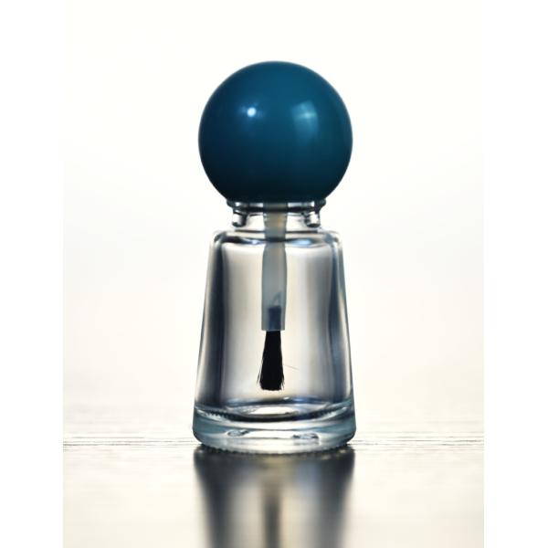 10ml Transparent Glass Nail Polish Bottle Cosmetics Packing Ball Lid Tapered