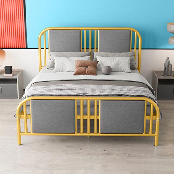 Metal Bed Frame Steel Single Bed Bedroom Furniture Wholesale Factory Price