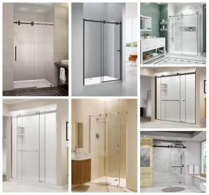 Gold Frame Modern Shower Room Cabin with Customizable Hardware Accessories and