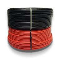 Cable de système photovoltaïque solaire hybride noir / rouge Cable photovoltaïque solaire 6 mm2 Pour panneau solaire