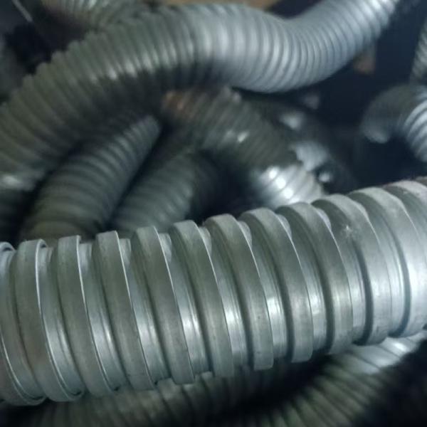 Poly Vinyl Plastic Coated Flexible Metal Conduit Flexibility 1mm-4mm Thickness