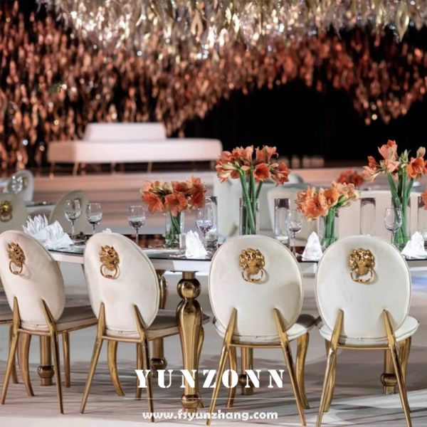 Modern Design Unique Shape Leg Gold Painting Velvet Outdoor Hotel Wedding Wholesale Throne Chairs