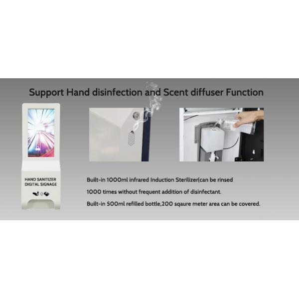 Умный цифровой дисплей рекламируя автоматический распределитель Санитисер руки