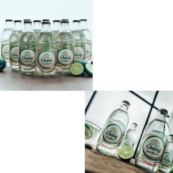 Бутылка 325ml воды соды слона Таиланда Chang упаковывая стеклянная