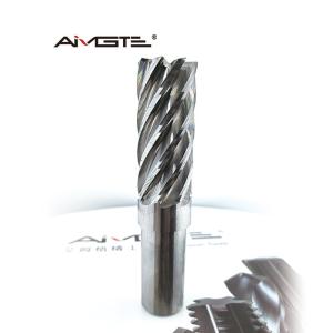 25mm 8枚刃 超硬ソリッドエンドミル エンジン部品用 特殊フライスカッター 鋼鋳鉄 HRC55硬度 TiAlNコーティング CNC加工
