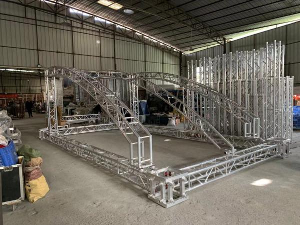 400x400mm Aluminum Stage Truss System , Triangle Lighting Truss For Events Concerts