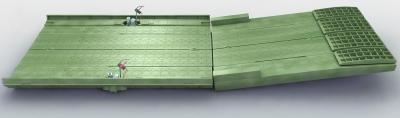 Self - Propelled Military Emergency Pontoon Bridge / Ribbon Pontoon Bridge For Ferry Rafts
