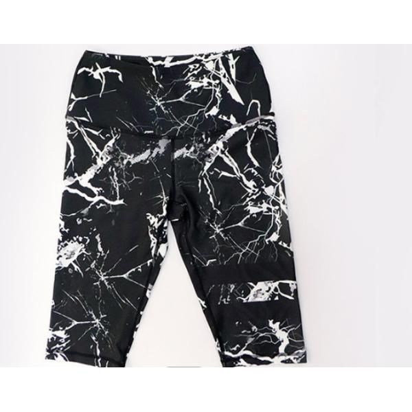 Разминка спорт печати нейлона разминки замыкает накоротко гетры йоги фитнеса женщины батта Scrunch