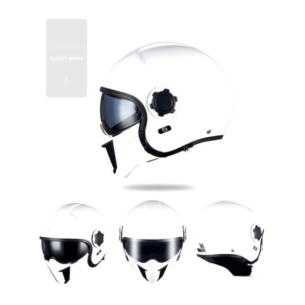 Custom Vintage Open Face Motorcycle Helmet with Mask Delivery Time 30-35 Work Days