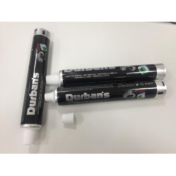 tubo de crema dental 75ml/tubo de aluminio que empaqueta con la impresión flexible