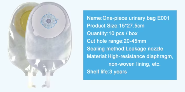 New Arrival Wholesale Price Colostomy Bag Medical One Piece Urostomy Bag Pouch of Stoma