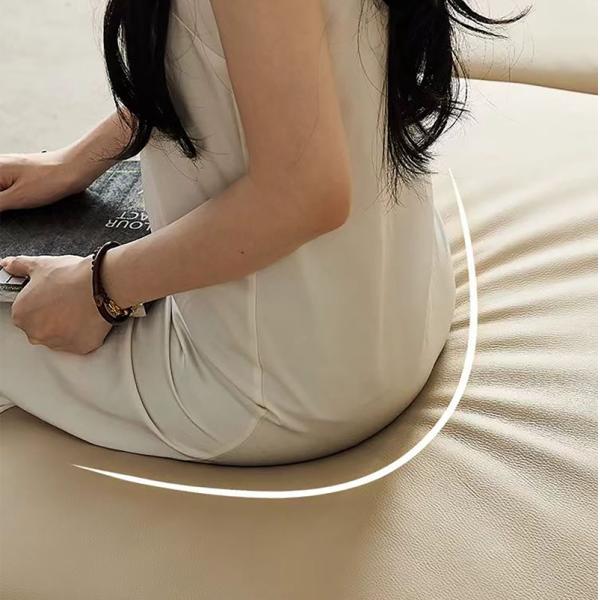 BN Modern Elephant High Back Ear Recliner Living Room Multifunctional Automatic Retractable Genuine Leather Sofa Bed