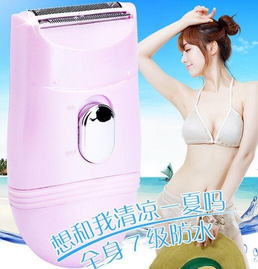 IPX7 Waterproof Ladies hair removal tool girls hair shaver  Power with AA battery