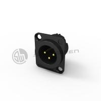 Audio XLR Mini Mini 3 Pin Conector Elétrico Soquete masculino em forma de D