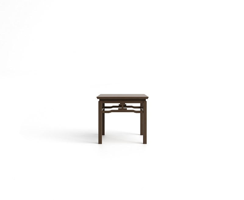 New Chinese Square Table Hollow Swirl Design For VIP Office & Tea Room Projects