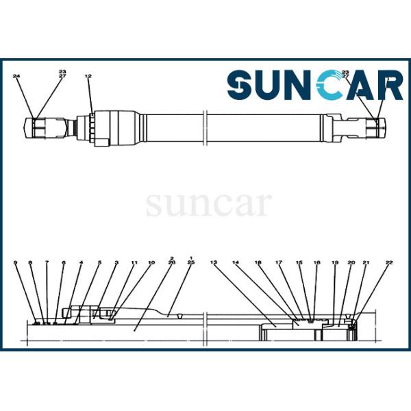 Hydraulic Seal Kit LC01V00055R300 Excavator Repair Kit For Kobelco SK350-8 SK350-9