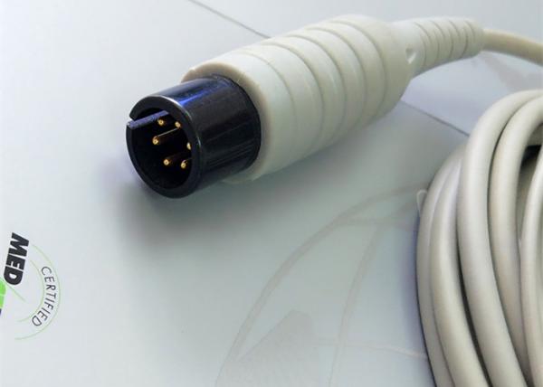Compatible Generic AAMI 6 Pin One Piece Ecg Lead Wires 5 Leads OD 4.00mm