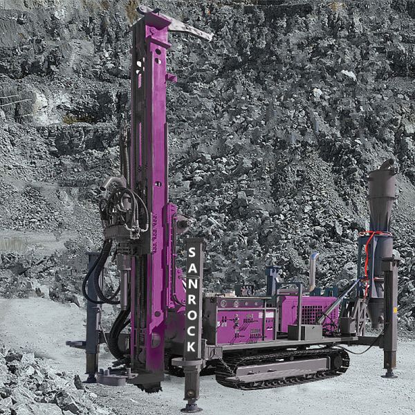 Reverse Circulation Drilling Rig with 132KW Diesel Power for 500m Drilling Depth and Hydraulic Controlling