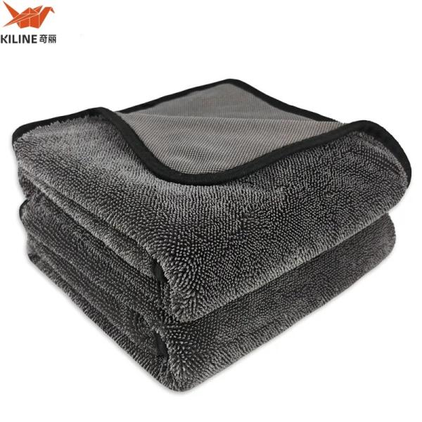 Serviettes de detailing pour voiture en microfibre 600 GSM 40x60cm Personnalisables